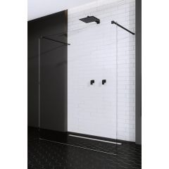 Radaway Modo New Black I 3881545401 ścianka prysznicowa walk-in 150 cm