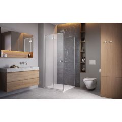 Radaway Essenza New KDJ-B 13850830101L drzwi prysznicowe 100 cm składane do ścianki bocznej