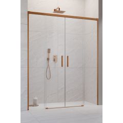 Radaway Idea Brushed Copper DWD 3871269301 drzwi prysznicowe 160 cm rozsuwane miedź szczotkowany/szkło przezroczyste