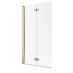 Radaway Nes Gold PND I 100101100901L parawan nawannowy 110 cm 2-częściowy złoty połysk/szkło przezroczyste