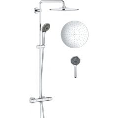 Grohe Vitalio Joy 26400001 zestaw prysznicowy ścienny termostatyczny z deszczownicą starlight chrome