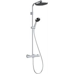 Hansgrohe Activera S 28083000 zestaw prysznicowy ścienny termostatyczny z deszczownicą chrom