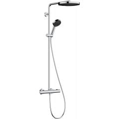 Hansgrohe Pulsify S 24236000 zestaw prysznicowy ścienny termostatyczny z deszczownicą chrom