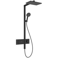 Hansgrohe Raindance Alive Q 24581670 zestaw prysznicowy ścienny termostatyczny z deszczownicą czarny