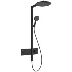 Hansgrohe Raindance Alive S 24582670 zestaw prysznicowy ścienny termostatyczny z deszczownicą czarny