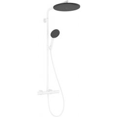 Hansgrohe Raindance Alive S Puro 24592700 zestaw prysznicowy ścienny termostatyczny z deszczownicą biały