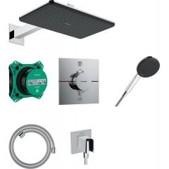 Hansgrohe Raindance Alive Q 24620000 zestaw prysznicowy podtynkowy termostatyczny z deszczownicą chrom