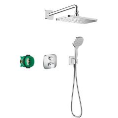 Hansgrohe Croma E 27953000 zestaw prysznicowy podtynkowy z deszczownicą chrom