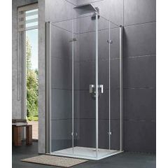 Huppe Design Pure 4-kąt 8P0817092322 drzwi prysznicowe 100 cm składane inne