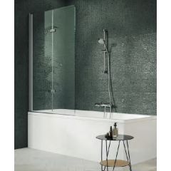 Huppe Design Pure 8P2302087316 parawan nawannowy 120 cm 2-częściowy srebrny mat/szkło matowe