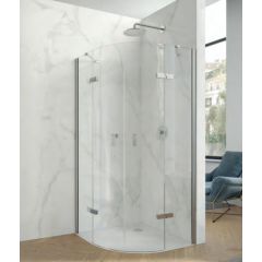 Huppe Aura Pure 1/4 koła AP0303069322 drzwi prysznicowe 100 cm uchylne srebrny połysk/szkło przezroczyste