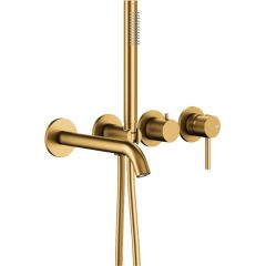 KFA Armatura Moza 503941131 zestaw wannowo-prysznicowy podtynkowy złoty