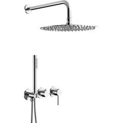 KFA Armatura Moza 503951100 zestaw wannowo-prysznicowy podtynkowy z deszczownicą chrom