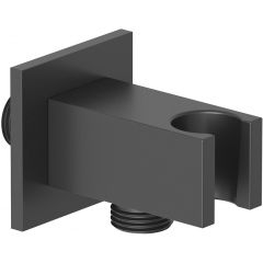 Kludi A-QA 655693900 przyłącze kątowe z uchwytem czarny