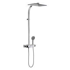 Kronenbach 38393000KB zestaw prysznicowy ścienny termostatyczny z deszczownicą chrom