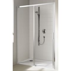 Kermi Cada XS CKD2L13520VPK drzwi prysznicowe 135 cm rozsuwane srebrny połysk/szkło przezroczyste