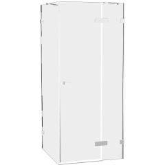 New Trendy Oxia AXJ0133WU kabina prysznicowa 80x80 cm kwadratowa chrom połysk/szkło przezroczyste
