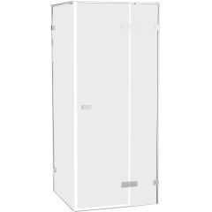 New Trendy Oxia AXJ0133 kabina prysznicowa 80x80 cm kwadratowa chrom połysk/szkło przezroczyste