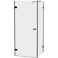 New Trendy Oxia Black AXJ0276WU kabina prysznicowa 80x80 cm kwadratowa czarny mat/szkło przezroczyste