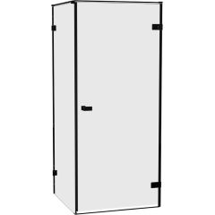 New Trendy Oxia Black AXJ0300 kabina prysznicowa 80x80 cm kwadratowa czarny mat/szkło przezroczyste