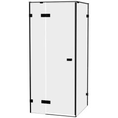 New Trendy Oxia Black AXJ0318 kabina prysznicowa 80x80 cm kwadratowa czarny mat/szkło przezroczyste