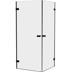 New Trendy Oxia Black AXJ0382 kabina prysznicowa 80x80 cm kwadratowa czarny mat/szkło przezroczyste