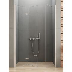 New Trendy New Soleo D0150A/D0094B drzwi prysznicowe 130 cm składane chrom połysk/szkło przezroczyste