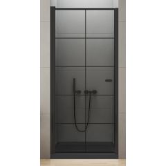 New Trendy New Soleo Black D0276A drzwi prysznicowe 80 cm uchylne