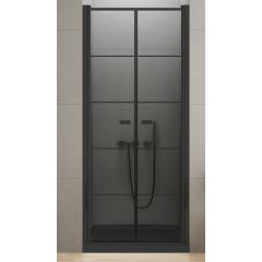 New Trendy New Soleo Black D0280A drzwi prysznicowe 80 cm uchylne