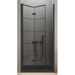 New Trendy New Soleo Black D0283A drzwi prysznicowe 90 cm składane