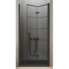 New Trendy New Soleo Black D0284A drzwi prysznicowe 90 cm składane