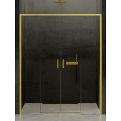 New Trendy Prime Light Gold D0442A drzwi prysznicowe 130 cm rozsuwane