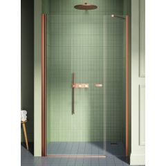 New Trendy New Soleo Copper Brushed D0948A drzwi prysznicowe 120 cm uchylne miedź szczotkowany/szkło przezroczyste New Trendy New Soleo Copper Brushed D0948A drzwi prysznicowe 120 cm uchylne miedź szczotkowany/szkło przezroczyste