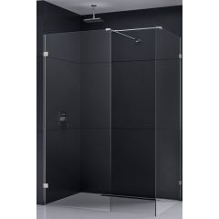 New Trendy Eventa EXK4660 kabina prysznicowa walk-in 130x100 cm prostokątna chrom połysk/szkło przezroczyste