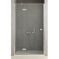 New Trendy Reflexa EXK5057 drzwi prysznicowe 80 cm uchylne chrom połysk/szkło przezroczyste