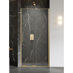 New Trendy Smart Gold Brushed EXK7506 drzwi prysznicowe 150 cm rozsuwane złoty szczotkowany/szkło przezroczyste