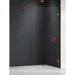 New Trendy Eventa Copper Brushed EXK8159 ścianka prysznicowa walk-in 90 cm miedź szczotkowany/szkło przezroczyste