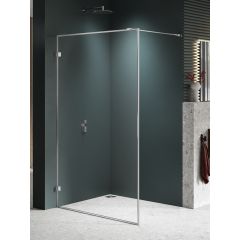New Trendy Avexa Nickel Brushed EXK8652 ścianka prysznicowa walk-in 110 cm szczotkowany/szkło przezroczyste