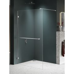 New Trendy Avexa Nickel Brushed EXK8719 ścianka prysznicowa walk-in 80 cm szczotkowany/szkło przezroczyste