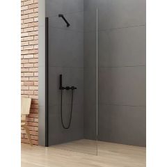 New Trendy New Soleo Black K0767 ścianka prysznicowa walk-in 70 cm