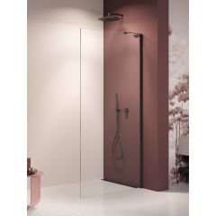 New Trendy Nesta Black K1727WL ścianka prysznicowa walk-in 120 cm czarny mat/szkło przezroczyste