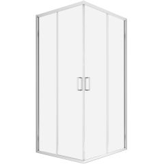 New Trendy Suvia K5114 kabina prysznicowa 90x90 cm kwadratowa chrom połysk/szkło przezroczyste