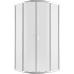 New Trendy Suvia K5119 kabina prysznicowa 80x80 cm półokrągła chrom połysk/szkło matowe