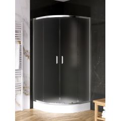 New Trendy Suvia K5120 kabina prysznicowa 90x90 cm półokrągła chrom połysk/