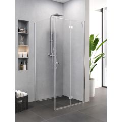New Trendy Superia K5168 kabina prysznicowa 90x90 cm kwadratowa chrom połysk/szkło przezroczyste