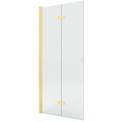 New Trendy New Soleo Gold Brushed K5777 ścianka prysznicowa walk-in 120 cm złoty szczotkowany/szkło przezroczyste