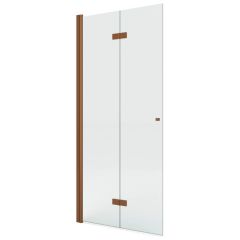 New Trendy New Soleo Copper Brushed K5783 ścianka prysznicowa walk-in 90 cm miedź szczotkowany/szkło przezroczyste