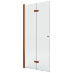 New Trendy New Soleo Copper Brushed K5787 ścianka prysznicowa walk-in 120 cm miedź szczotkowany/szkło przezroczyste