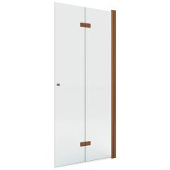 New Trendy New Soleo Copper Brushed K5788 ścianka prysznicowa walk-in 120 cm miedź szczotkowany/szkło przezroczyste