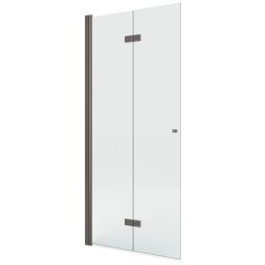 New Trendy New Soleo Gunmetal Brushed K5793 ścianka prysznicowa walk-in 90 cm gunmetal szczotkowany/szkło przezroczyste